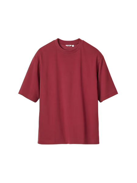 Burgundy cotton tee