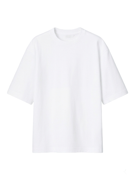 Oversized white tee