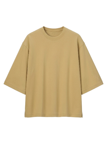 Mustard cotton tee